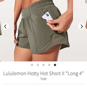lululemon athletica hotty hot shorts